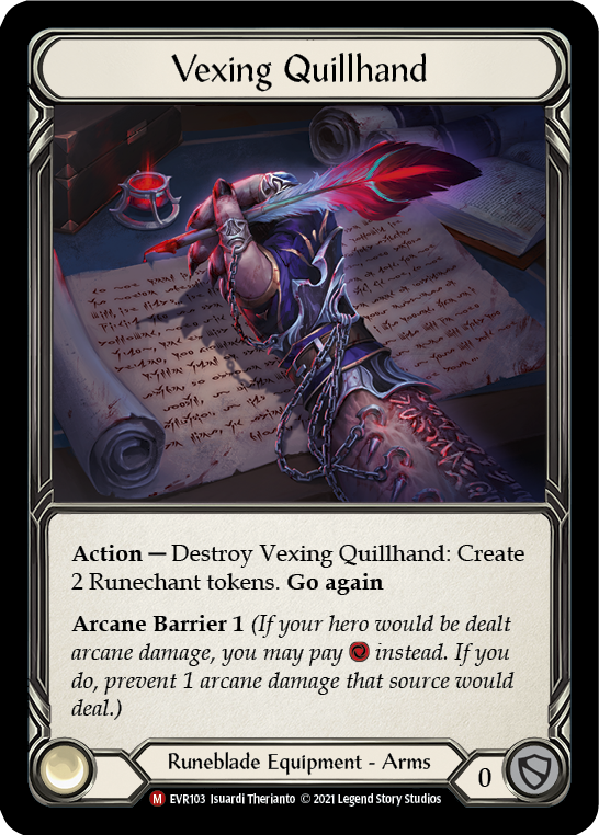 Vexing Quillhand [Everfest] 1st Edition Normal