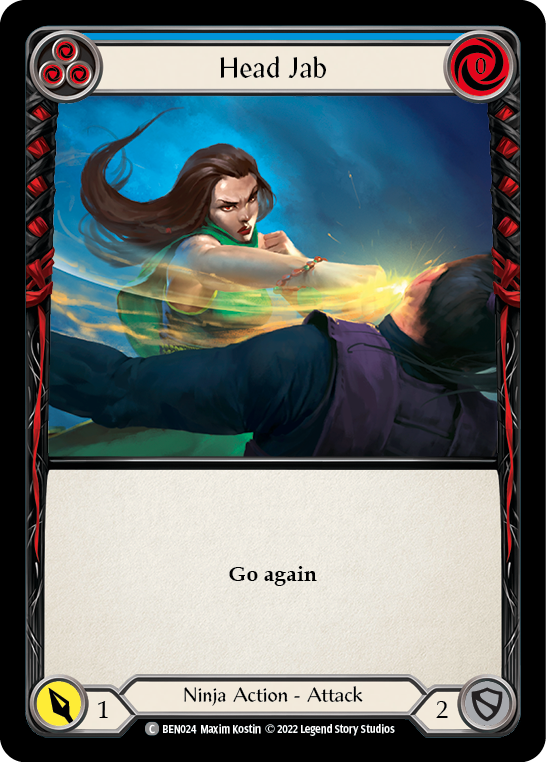 Head Jab (Blue) [Outsiders] (Benji Blitz Deck)