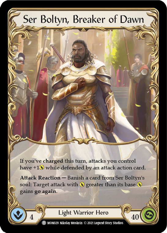 Ser Boltyn, Breaker of Dawn // Boltyn [Monarch 1st Edition] 1st Edition Normal