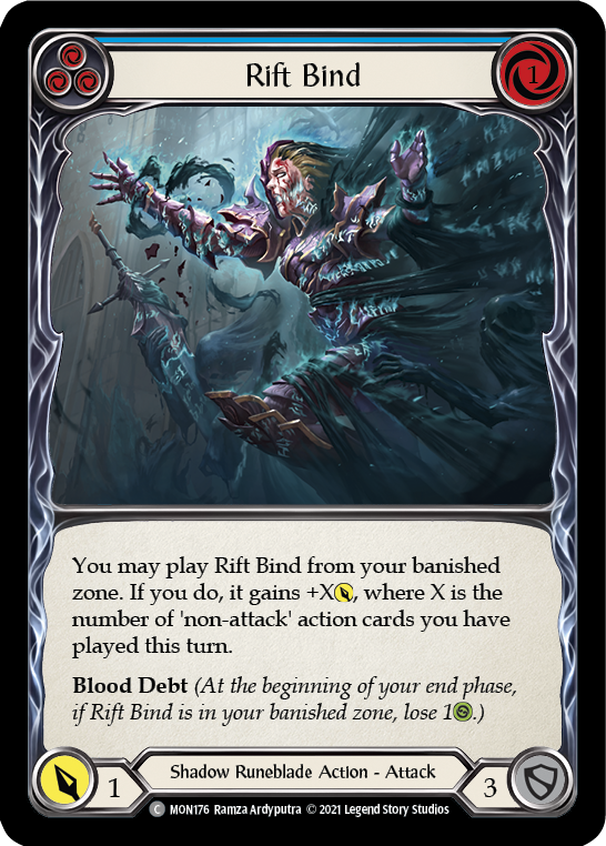 Rift Bind (Blue) [Monarch 1st Edition] 1st Edition Normal