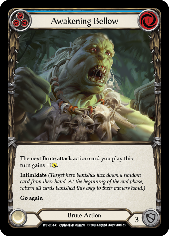 Awakening Bellow (Blue) [Welcome to Rathe 1st Edition] Alpha Print Normal