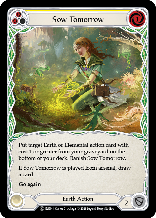 Sow Tomorrow (Yellow) [Tales of Aria Unlimited] Unlimited Rainbow Foil