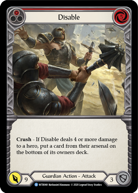 Disable (Red) [Welcome to Rathe Unlimited] Unlimited Rainbow Foil