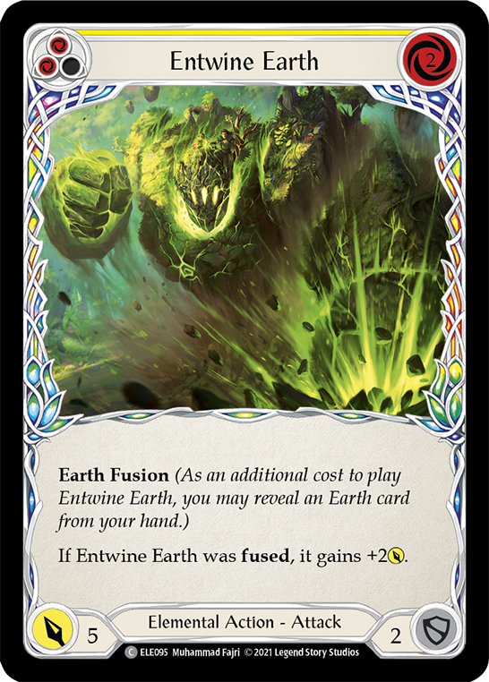 Entwine Earth (Yellow) [Tales of Aria 1st Edition] 1st Edition Rainbow Foil