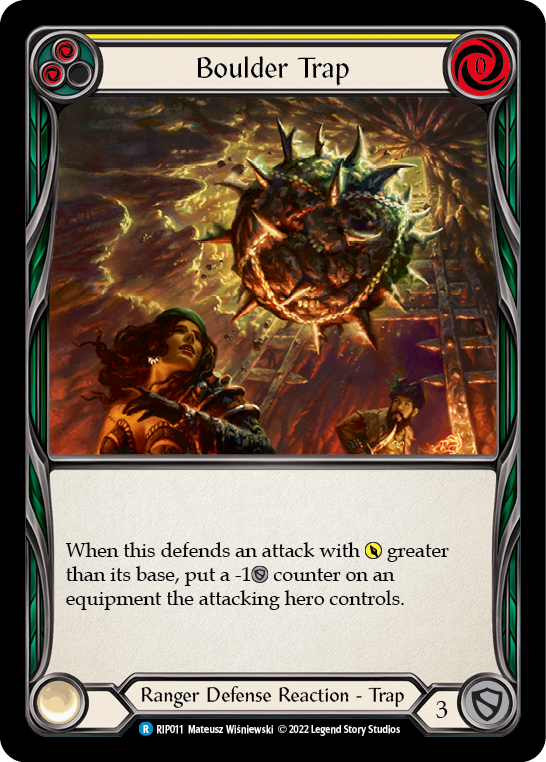 Boulder Trap (Yellow) [Outsiders] (Riptide Blitz Deck)