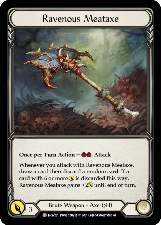 Levia // Ravenous Meataxe [Monarch 1st Edition] 1st Edition Normal