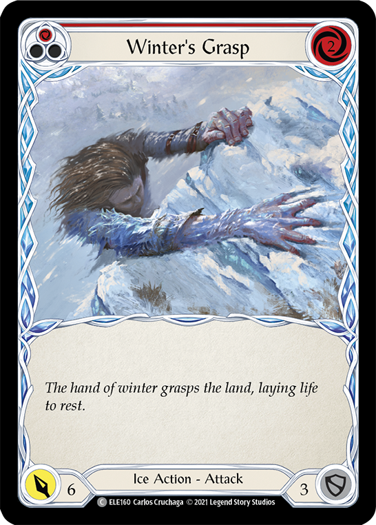 Winter's Grasp (Red) [Tales of Aria 1st Edition] 1st Edition Rainbow Foil