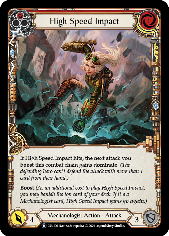 High Speed Impact (Red) [Crucible of War Unlimited] Unlimited Rainbow Foil