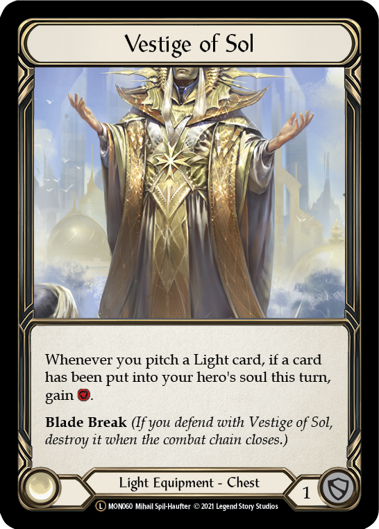 Vestige of Sol [Monarch Unlimited] Unlimited Rainbow Foil