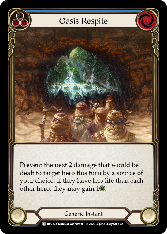 Oasis Respite (Blue) [Uprising] Rainbow Foil