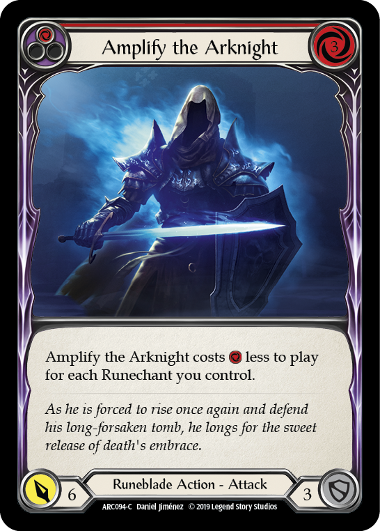 Amplify the Arknight (Red) [Arcane Rising 1st Edition] 1st Edition Normal