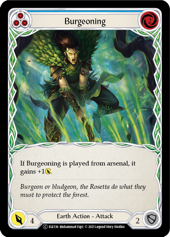 Burgeoning (Blue) [Tales of Aria Unlimited] Unlimited Rainbow Foil