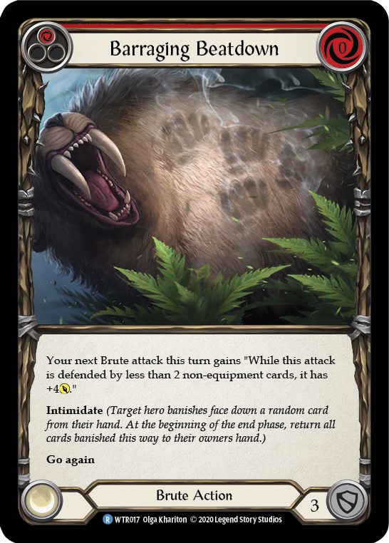 Barraging Beatdown (Red) [Welcome to Rathe Unlimited] Unlimited Rainbow Foil