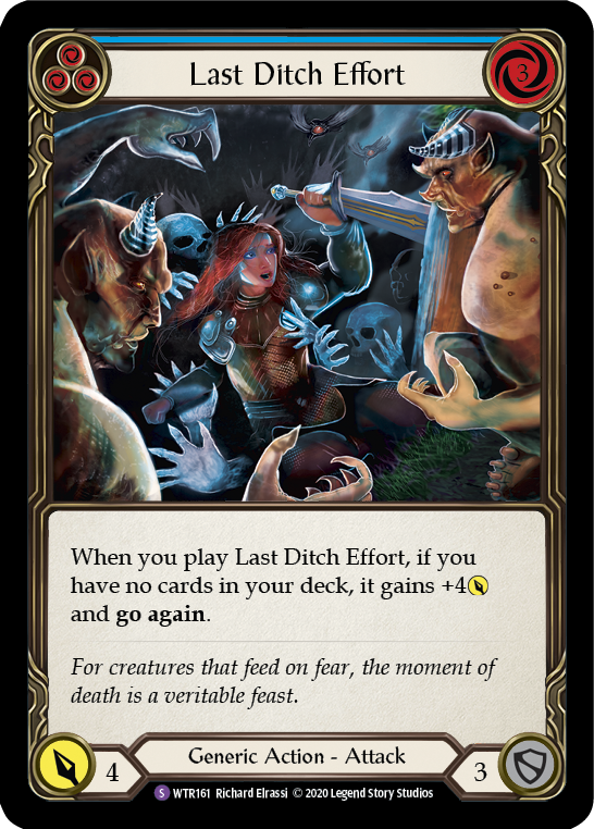 Last Ditch Effort [Welcome to Rathe Unlimited] Unlimited Rainbow Foil