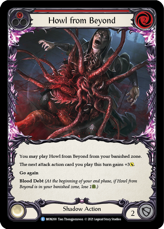 Howl from Beyond (Red) [Monarch 1st Edition] 1st Edition Rainbow Foil