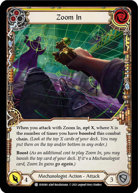 Zoom In (Yellow) [Everfest] 1st Edition Rainbow Foil