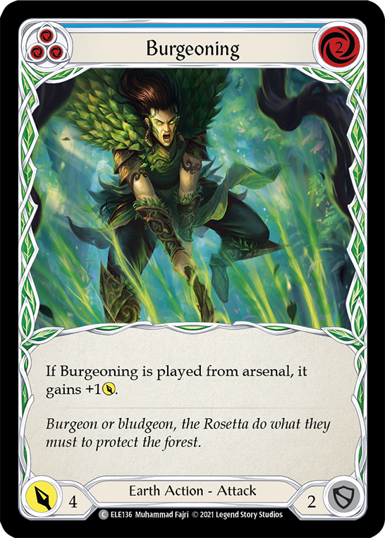 Burgeoning (Blue) [Tales of Aria 1st Edition] 1st Edition Normal