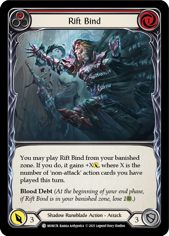 Rift Bind (Red) [Monarch 1st Edition] 1st Edition Normal