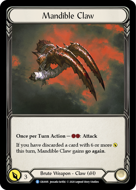 Mandible Claw [Crucible of War 1st Edition] 1st Edition Cold Foil