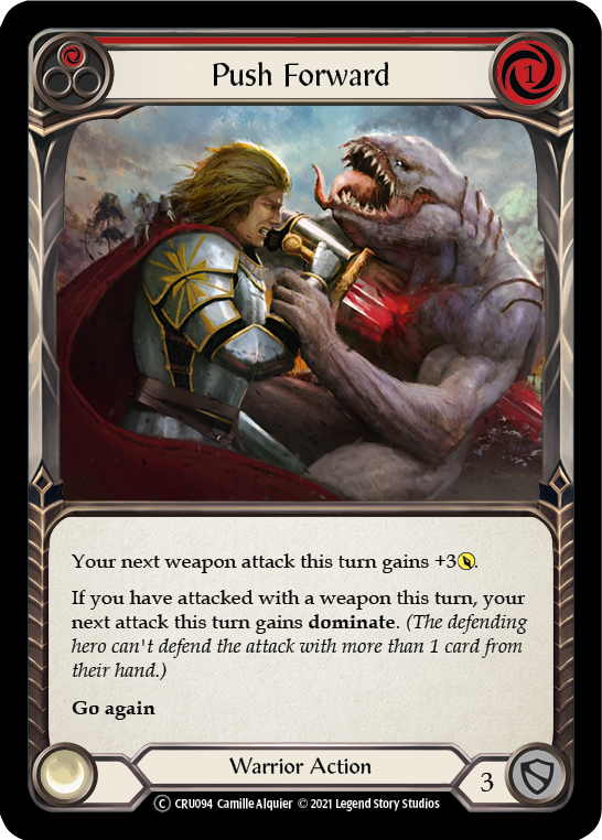 Push Forward (Red) [Crucible of War Unlimited] Unlimited Rainbow Foil