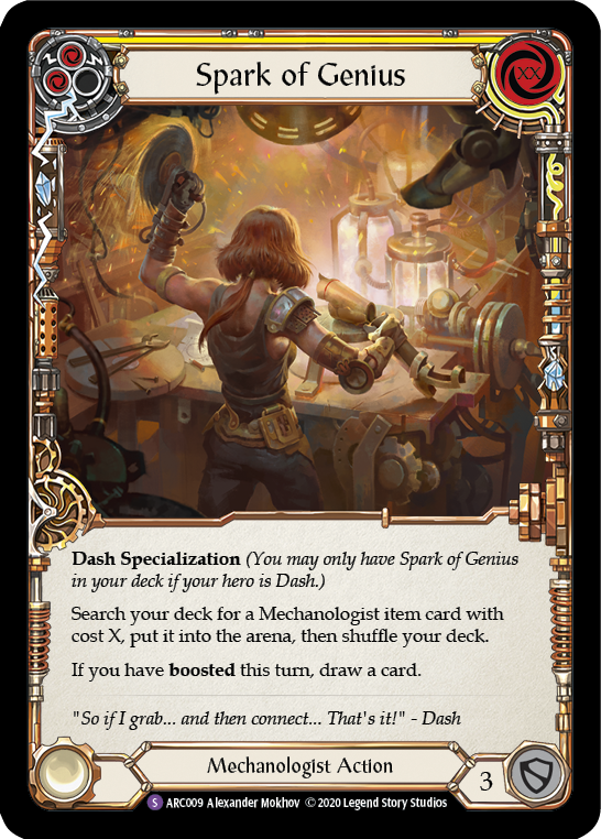 Spark of Genius [Arcane Rising Unlimited] Unlimited Rainbow Foil