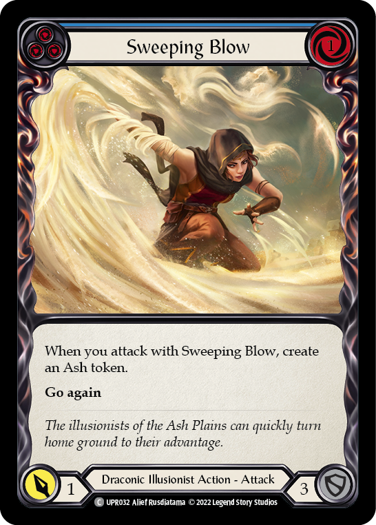Sweeping Blow (Blue) [Uprising] Rainbow Foil