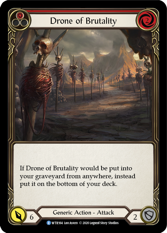 Drone of Brutality (Red) [Welcome to Rathe Unlimited] Unlimited Rainbow Foil