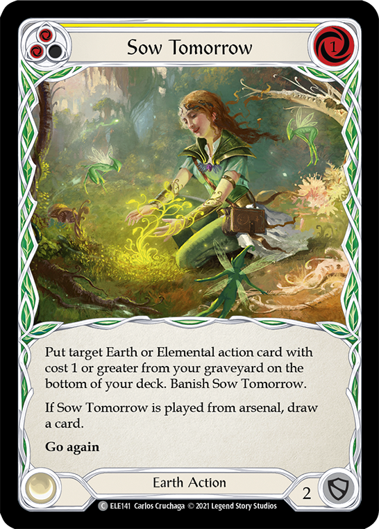 Sow Tomorrow (Yellow) [Tales of Aria 1st Edition] 1st Edition Rainbow Foil