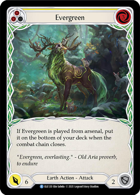 Evergreen (Yellow) [Tales of Aria 1st Edition] 1st Edition Rainbow Foil