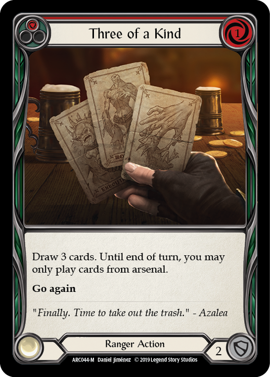 Three of a Kind [Arcane Rising 1st Edition] 1st Edition Rainbow Foil