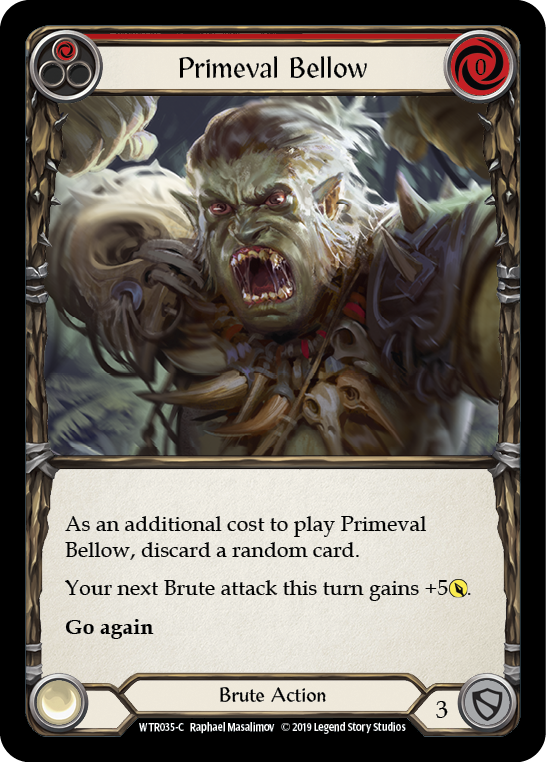 Primeval Bellow (Red) [Welcome to Rathe 1st Edition] Alpha Print Rainbow Foil