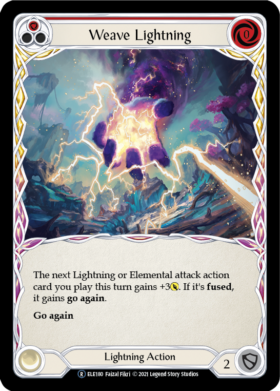 Weave Lightning (Red) [Tales of Aria Unlimited] Unlimited Rainbow Foil