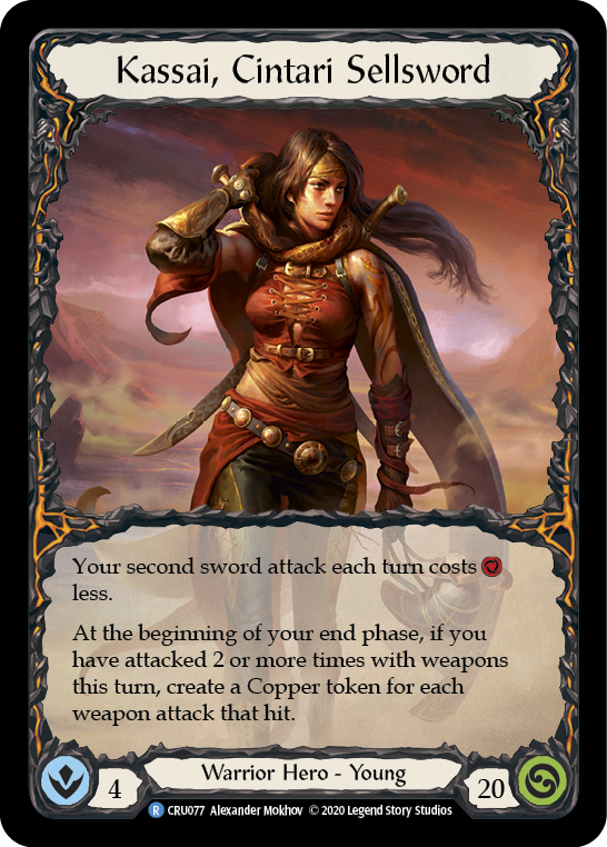 Kassai, Cintari Sellsword [Crucible of War 1st Edition] 1st Edition Rainbow Foil