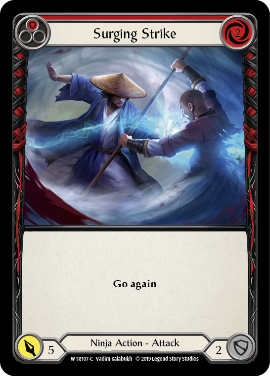 Surging Strike (Red) [Welcome to Rathe 1st Edition] Alpha Print Normal
