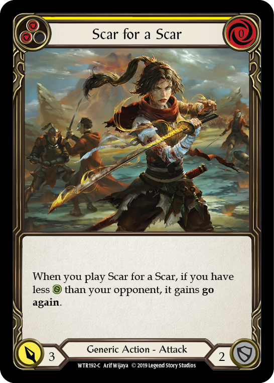 Scar for a Scar (Yellow) [Welcome to Rathe 1st Edition] Alpha Print Rainbow Foil