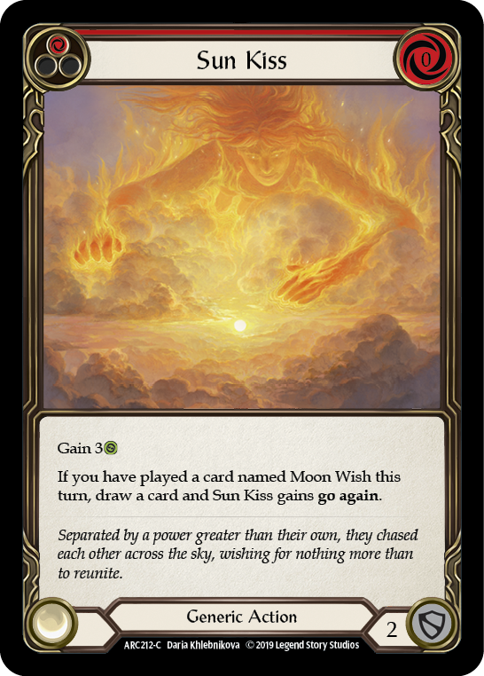 Sun Kiss (Red) [Arcane Rising 1st Edition] 1st Edition Rainbow Foil