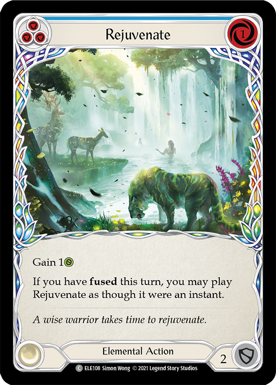 Rejuvenate (Blue) [Tales of Aria 1st Edition] 1st Edition Rainbow Foil