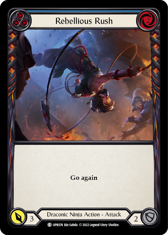 Rebellious Rush (Blue) [Uprising] Rainbow Foil