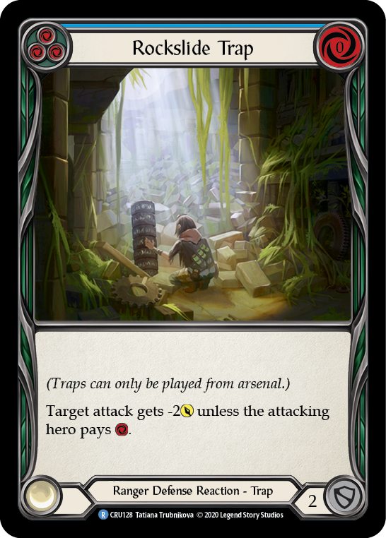 Rockslide Trap [Crucible of War 1st Edition] 1st Edition Rainbow Foil
