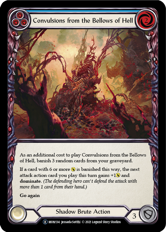 Convulsions from the Bellows of Hell (Blue) [Monarch Unlimited] Unlimited Rainbow Foil