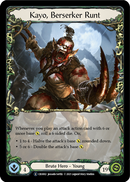 Kayo, Berserker Runt [Crucible of War Unlimited] Unlimited Rainbow Foil