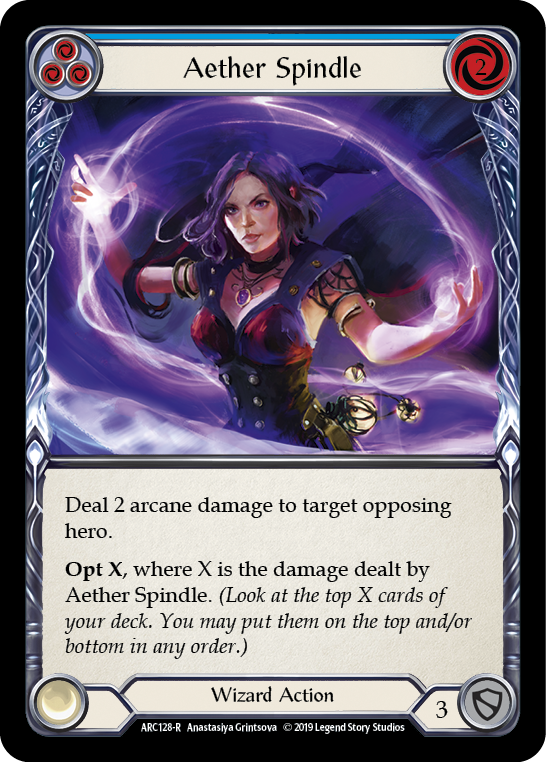 Aether Spindle (Blue) [Arcane Rising 1st Edition] 1st Edition Normal