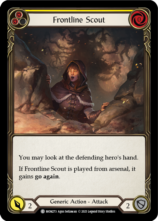 Frontline Scout (Yellow) [Monarch 1st Edition] 1st Edition Normal
