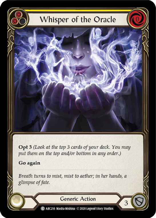 Whisper of the Oracle (Yellow) [Arcane Rising Unlimited] Unlimited Normal