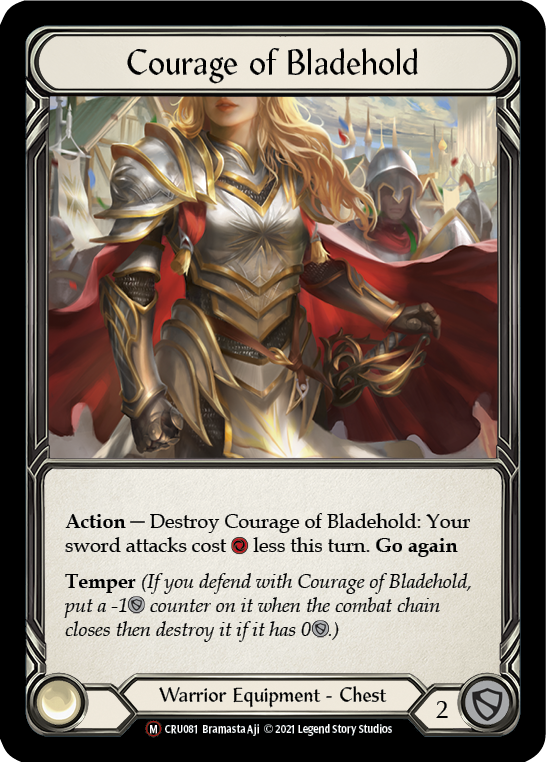 Courage of Bladehold [Crucible of War Unlimited] Unlimited Rainbow Foil