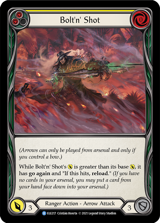 Bolt'n' Shot (Yellow) [Tales of Aria 1st Edition] 1st Edition Rainbow Foil