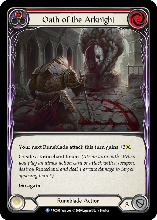 Oath of the Arknight (Red) [Arcane Rising Unlimited] Unlimited Normal