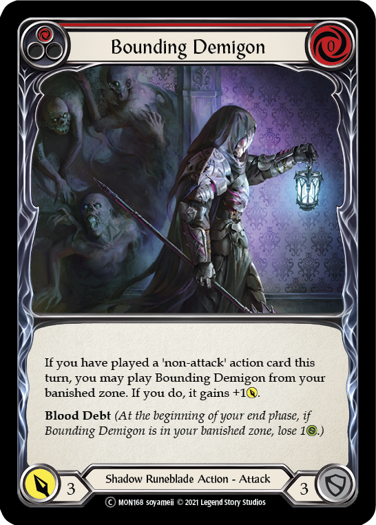 Bounding Demigon (Red) [Monarch Unlimited] Unlimited Rainbow Foil