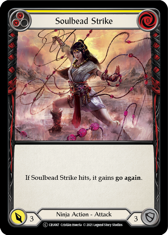 Soulbead Strike (Yellow) [Crucible of War Unlimited] Unlimited Rainbow Foil