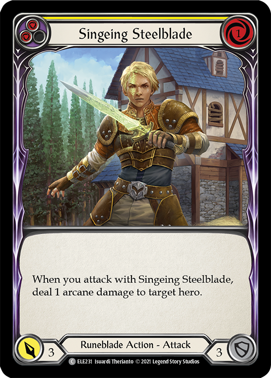 Singeing Steelblade (Yellow) [Tales of Aria 1st Edition] 1st Edition Normal